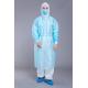 Personal Protective 35gsm PP PE Blue Isolation Gowns