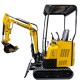 1.5 Ton Digger Machinery Rubber Track Mini Excavator With CE