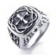 Tagor Jewelry Super Fashion 316L Stainless Steel Casting Rings Collection PXR011