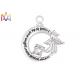 14.5G Moon Shaped Cremation Engraved Necklace Charms