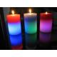 Light Activated Pillar Flameless LED Candles Rainbow Color Changing Eco Friendly