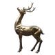 Garden Metal Deer Sculpture Ornaments Art Decor Silver Animal Statue