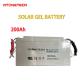 Photovoltaic Solar Pv Battery Storage Gel Deep Cycle Battery 12V 200ah