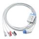 Artema S&W Compatible Direct-Connect ECG Cable and leadwires  3Lead AHA Grabber