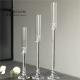 Saixin Wholesale luxury 3 pieces single crystal candle holders for wedding decor