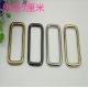 Wholesale 50 mm light gold metal wire iron square ring strap buckle for bags