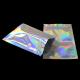 Hot stamp print holographic mylar bag smell proof Poly Bags for Cosmetics Packing