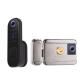 Smart Home Digital Fingerprint Glass Door Lock Frameless Push Sliding Glass Door