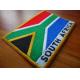 100% twill South Africa national embroidered flag patches,50-80mm, stick-on and six thread colors 