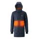 Men Electric Heated Jacket Outdoor Micro Polar Fleece Thermal Trekking Hiking Camping Hunting Travel