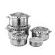 Different 3pcs 5pcs choose cookware sets stainless steel kitchen pot for cooking