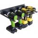 Neat Drill Storage Rack and Power Tool Organizer Holds 4 Drills Batteries 430*216*51mm
