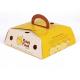 Personalized Cake Boxes With Handles UV Coating Customized Service