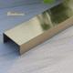 Champagne Gold Plating 304 Stainless Steel Tile Trim JIS Standard For Wall