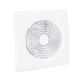 240V 6 8 10 12 Plastic Metal Back Square Bathroom Exhaust Fan For Wall Mounting
