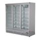Vertical air-cooled refrigerated three door glass large capacity beverage