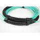 Pulling Eyes / Socket MPO MTP Patch Cord OM3/OM4 Trunk Fiber Cable Customized Length