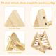 Wooden Climbing Triangle Ladder Triangle Climber with Climbing Ladder for Toddlers