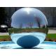 1m Sliver Inflatable Mirror Ball Disco For Trade Show , Inflatable Mirror Sphere