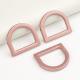 Custom 19mm D-Ring Buckle Coffee Pink D Shape Ring Zinc Alloy Metal Accessories for Bags