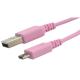 Pink USB2.0 Charge & Transfer Data Cable A Male to Micro 5 Pin Connector Cable