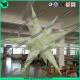 2m Green 210T Polyester Inflatable Star With LED Light For Party Hanging