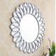 Art Deco Round  Bevelled  Glass Wall Mirror For Bedroom Lounge Bathroom