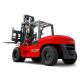JAC 10 Ton Diesel Forklift , Large Capacity Counterbalance Forklifts , Heavy Equipment Forklift , Red Or Orange Color