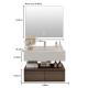 Luxurious Bathroom Wall Hung Vanity Units Double Layered