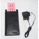 Black Leather Electronic Change Card Wallet Poker Cheat Device / Poker Card Analyzer