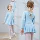 Children's cotton and spandex  long sleeve ballet dance leotard dress with ten colors to choose