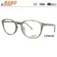 Oval  2018 CP injection optical spectacle frame,pattern on the temple and frame
