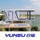 Air Conditioner Capsule Tiny House With Tempered Glass Panoramic Balcony