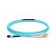 OM3 12F 50/125 12 Core MTP MPO Fiber Cable Multimode Mpo To Lc
