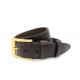 4.0CM Embossed Snake Leather Belt For Boy With Classic Pin Buckle