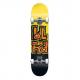 Blind Skateboards OG Stacked Black / Yellow Mid Complete Skateboards First Push w/ Soft Wheels - 7.5 x 31.1