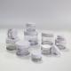 Food Grade Plastic Cosmetic Jars , 2Oz 4Oz PETG Cream Jar With Plastic Screw