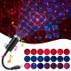 USB Star Night Light,9 Functional Modes 24 Lighting Effects,Sound Activated Strobe Atmosphere Decorations (Blue&Red)