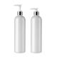 16 Oz Empty Shampoo Bottles White 480ml With Silver Collar Pump