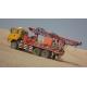 Truck mounted drilling rig for desert