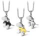 New Fashion Tagor Jewelry 316L Stainless Steel couple Pendant Necklace TYGN180