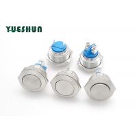 Self Reset Stainless Steel Push Button Switch , Anti Vandal Push Button Switch Waterproof