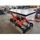 Electric Mobile Hydraulic Lifting Table Trolley With Fork Pocket 1300x850mm