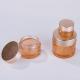 Pink Eye Cream Spillproof Glass Cosmetic Jar 30g 50g 100g