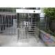 Anti Collision RFID Fingerprint Full Height Turnstile SUS304 Four Arm Gate