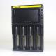 I4 new version Nitecore 4 slots charger with more charge current rohs battery charger
