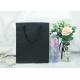 Large Capacity Eco Paper Bags High Stiffness With Black Cotton Handles