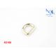 Metal Small D Rings Polished Hanging Plating , Zinc Alloy D Rings For Purse Making