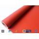 Red Silicone Coated Polyester Fabric Fire Barrier For Heat Resistant Insulation