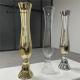 Wholesale Tall Wedding Decoration Centerpiece Gold Glass Wedding Flower Vase
